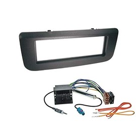1 DIN Radio Installation Kit Fascia Radio Connection Cable Antenna Adaptor for Skoda Roomster 5J from 2006 Onwards with Radio Beat