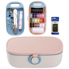 Ailunate Sewing Set, Sewing Set, for Adults, Mini, Portable, Home Use, Stylish, Cute, Cute, Compact, Elementary School Students, Boys, Girls (Green)