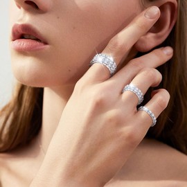 LucBuy Shining Twinkle Diamond Anklet Elastic Bling Brilliant Foot Jewellery Bracelet Bridal Summer Jewellery Dress Pack of 2, Crystal, Rhinestone