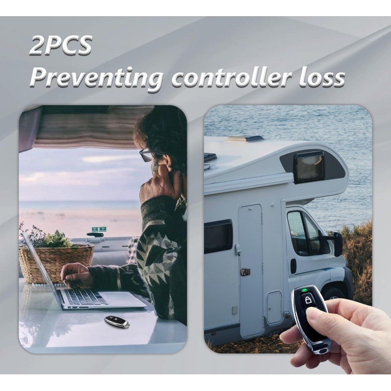 2 Pcs Keyless Entry Remote Control Key Fob for RUNSAIL