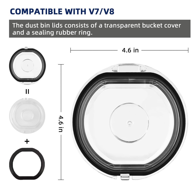 Dust Bin Lid Replacement for Dyson V7 V8 SV10 SV11