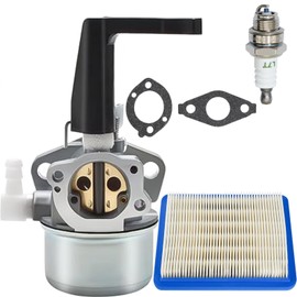 696065 697422 Carburetor Kit Fit for Briggs and Stratton 110412 110402 215369 5HP 5.5HP 6HP 6.5HP 7HP Tiller Engine, Carb with 491588S Air Filter for Rototiller Troy Generator Intek Motor Water Pump