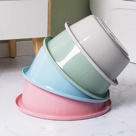 Round Plastic Wash Basin Dish,Laundry Hand Wash Bucket,Home Round Plastic Wash Basin Thicked Baby Student Dormitory Wash Basin Small Size Blue Thickened Style