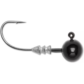 VMC Finesse Football Jig - 4 Pack - Black, 1/8 oz