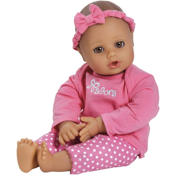 Adora Playtime Collection Pink 13 Soft Baby Doll with Bottle