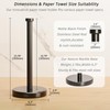 Paper Towel Holder Countertop, Heavy Weighted Black Marble Paper Towels