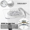 3pcs Acrylic Small Wall Shelf Floating Shelf for Security Cameras