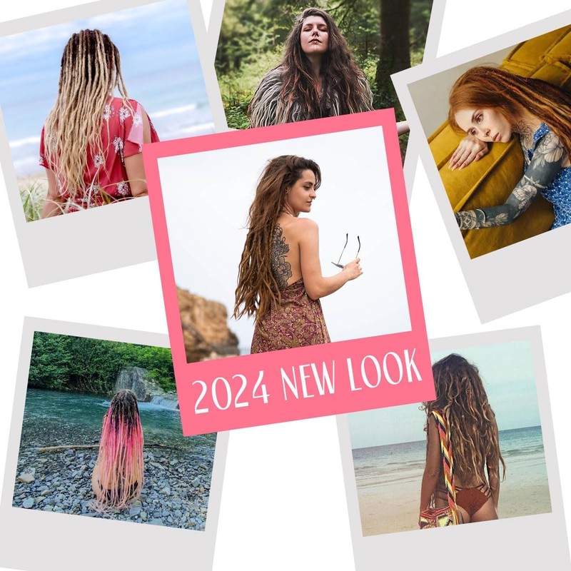 24 Inch Mixed 3 in 1 DE Dreadlock Extensions(Ombre Deep