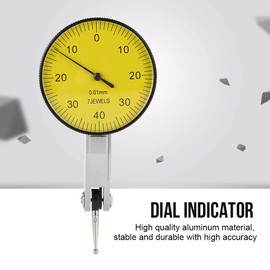 Indicador de prueba de dial, palanca de precisión de 0.01 mm Indicador de prueba de dial para medición durante el trabajo de mecanizado, diseño e inspección