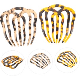 Healeved Peinetas para Cabello Mujer, Juego de 2 Peines de Acetato Dientes, Accesorios Elegantes y Creativos para Organizar y Decorar el Cabello