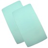 BabyPrem Baby Pack of 2 Fitted Cotton Travel Cot Sheets