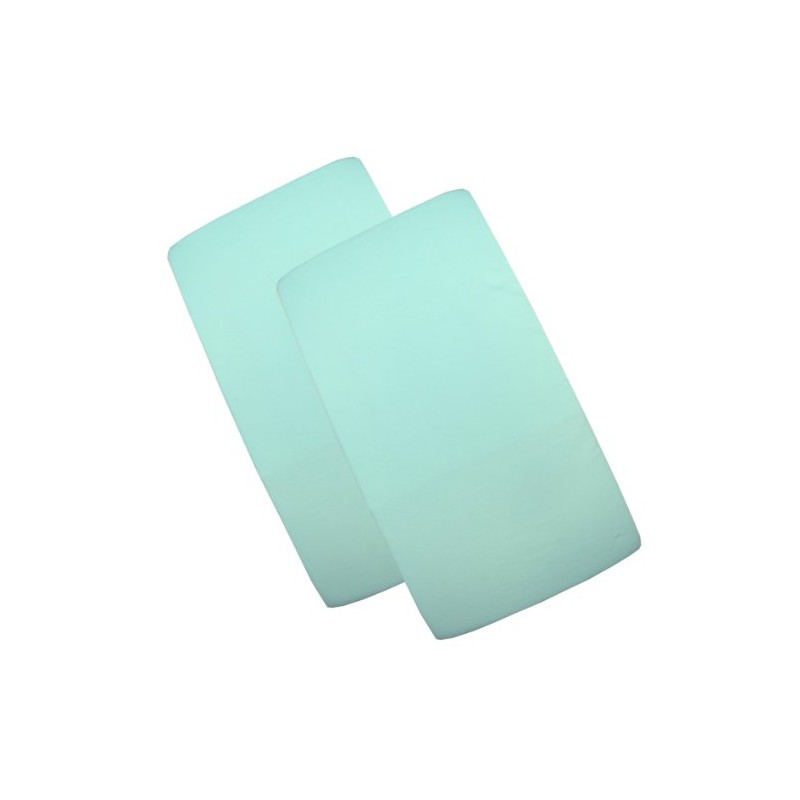 BabyPrem Baby Pack of 2 Fitted Cotton Travel Cot Sheets