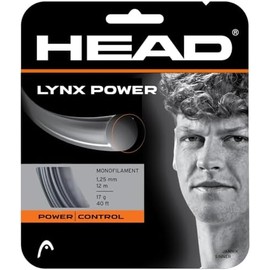 Head Lynx Power - Juego de Raqueta de Tenis de 40 pies, Cuerda de monofilamento de Calibre 16