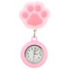 iplusmile Nurse Watch Retractable,Clip-on Hanging Pocket Watch, Cat Paw Shaped,
