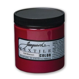 Jacquard Textile Color - Maroon, 8 oz jar