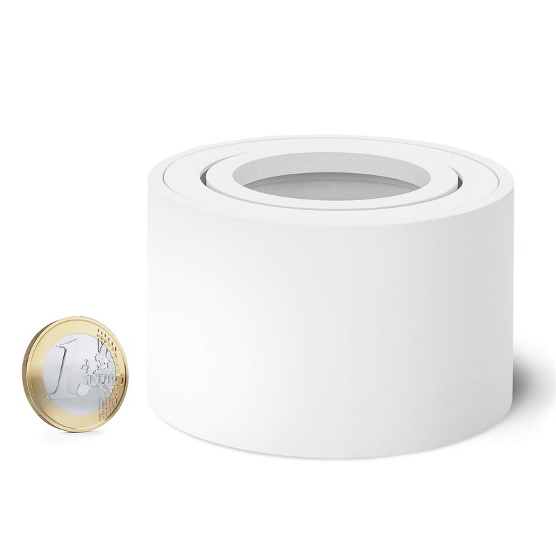 SMOL Extra flat Surface Mounted Spotlight Without Bulb Swivels in