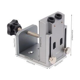 Taschenloch, 6.4x8.9x10.3cm Pocket Hole Jig, Krabbelloch-Lokalisierer, Winkelbohrvorrichtung, Winkelloch-Bohrvorrichtung für Heimgebrauch, Holzbearbeitungswerkstätten, DIY-Studios