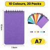 JIANTA Pocket Notebook A7, 50 Sheets/20Pack Small Spiral Notebook Lined,