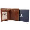 Visconti Mens VICENZA ITALIAN Leather Wallet in TAN Gift Boxed
