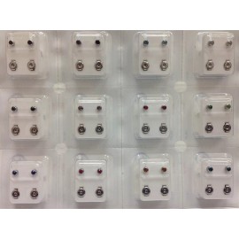 Caflon Broqueles De Perforación 12 Pack Caflon  Acero Inoxidable