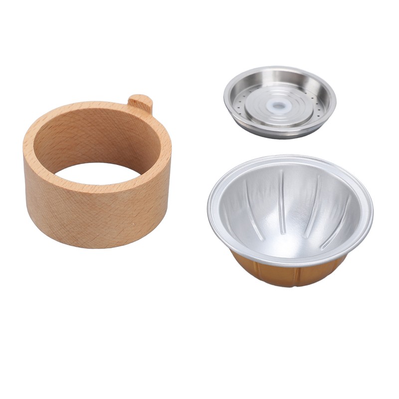 Reusable Coffee Capsules with Scoop and Brush Refillable Coffee Pods