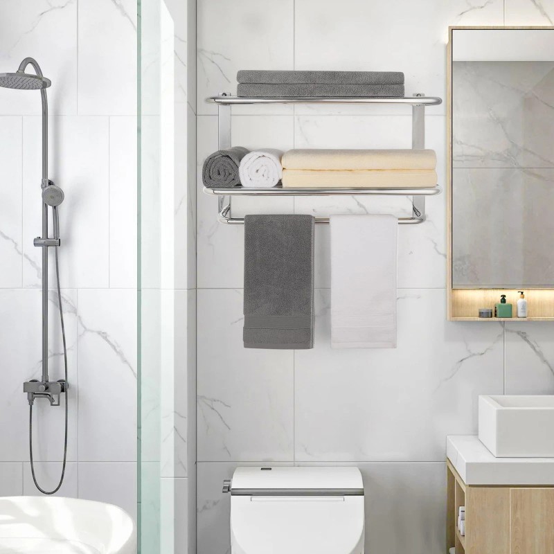 Dewvie Bathroom Towel Rack with Tower Bars - SUS 304