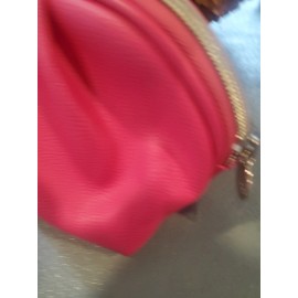 Bareminerals  Hot Pink Faux Leather Make Up Bag Set. Includes Mini Bahamas