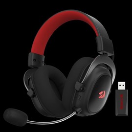 Redragon H510 Zeus-X RGB Wired or Wireless Gaming Headset Multi-platform 7.1 Surround Sound - Specification: Wireless Black