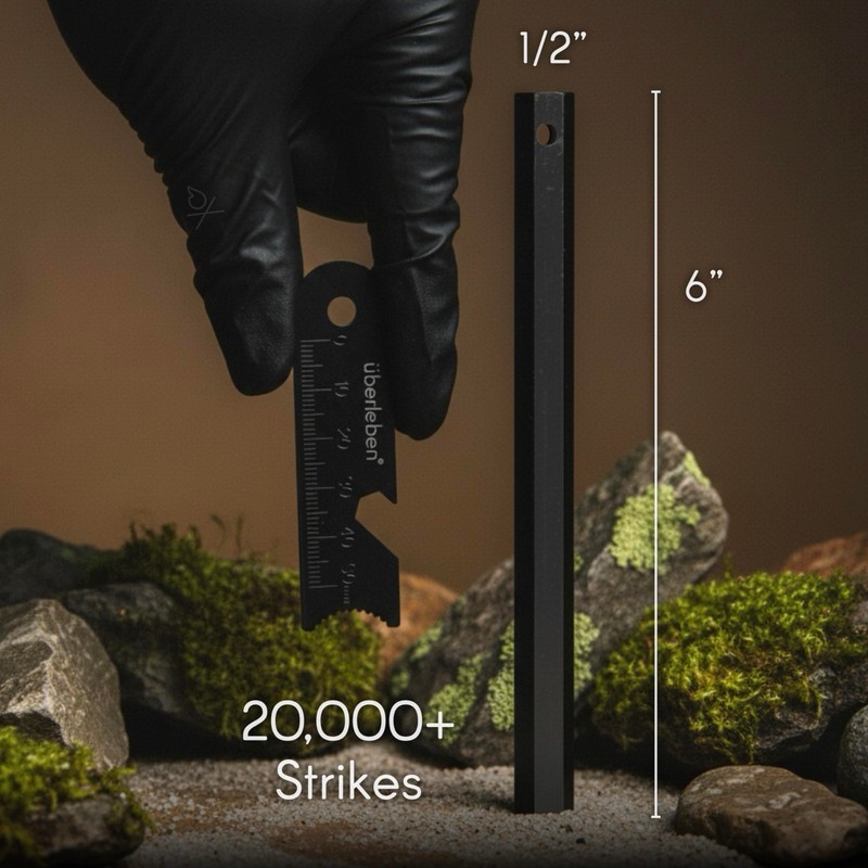 Überleben | Hexå Original Ferro Rod Fire Starter Survival Tool