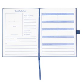 Steel Mill & Co Reading Journal for Book Lovers, Vegan Leather Notebook with Embossed Cover, Lined Pages & Elastic Pen Loop, A Book is a Gift