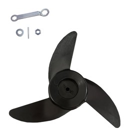 Boat Propeller for Brushless and brushed Electric Trolling Motor,Engine Replacement Propeller (3 Blade, Black)