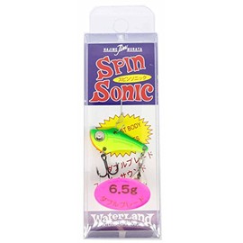 Water Land(ウォーターランド) バイブレーション スピンソニック 35mm 6.5g ダブルB ライム/チャート ルアー