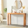 46 Inch Pinewood Console Table, Narrow Sofa Table for Living