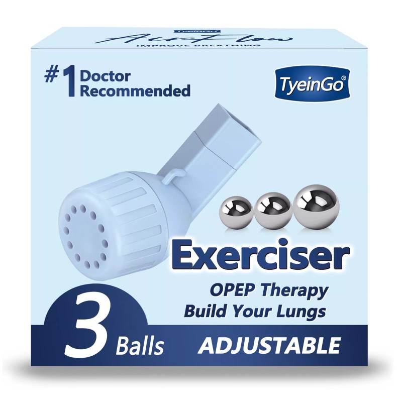 TyeinGo mucus clearance and lung expansion device flutter valve mucus