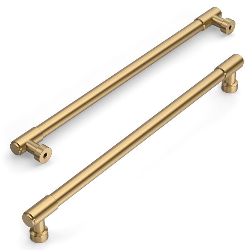 Amerdeco 10 Pack Champagne Bronze Cabinet Pulls 10 Inch(254mm) Hole