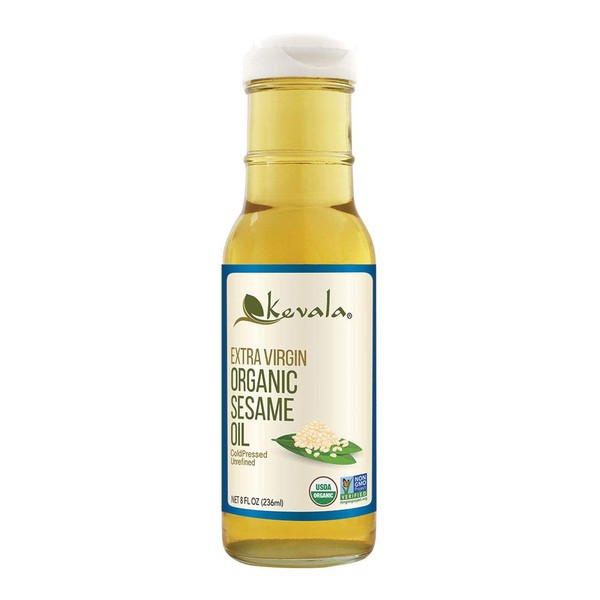 Kevala Extra Virgin Organic Sesame Oil, 8 Fl Oz
