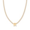 Palas Jewellery Women's Tiny Love Letter R Necklace, Gold