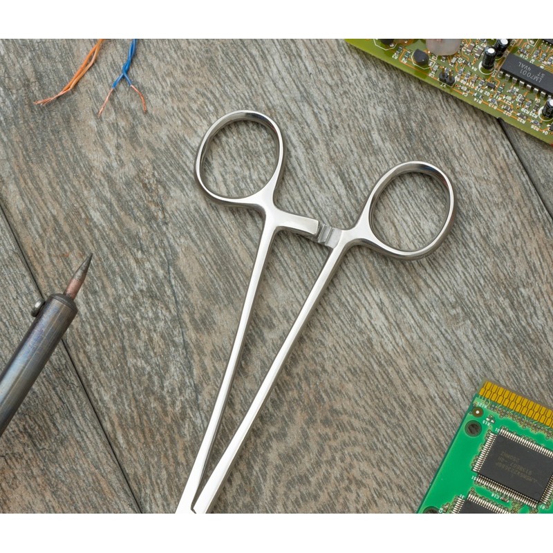 SE 9-1/2" Self-Locking Sponge Forceps - 525SF