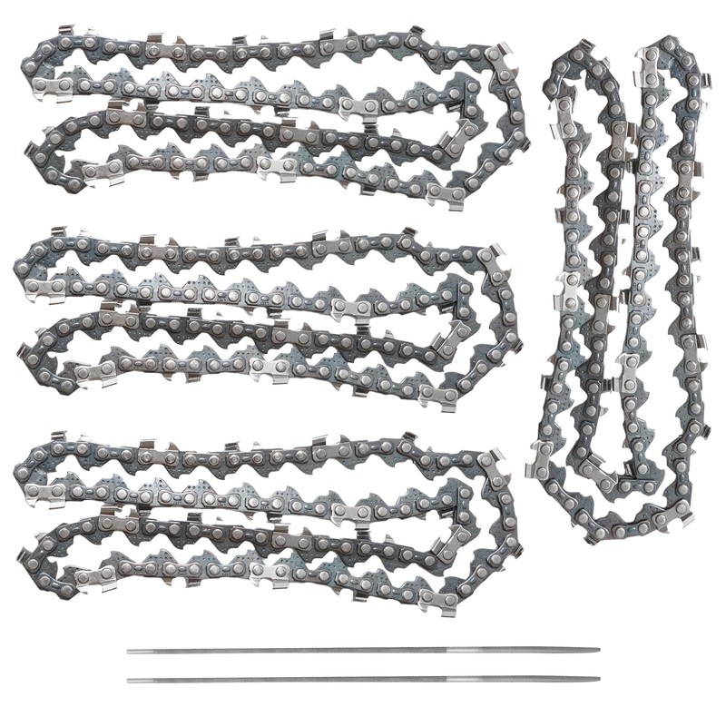 Hoypeyfiy 4Pcs 6 Inch Mini Chainsaw Chain, 043" Gauge 1/4"