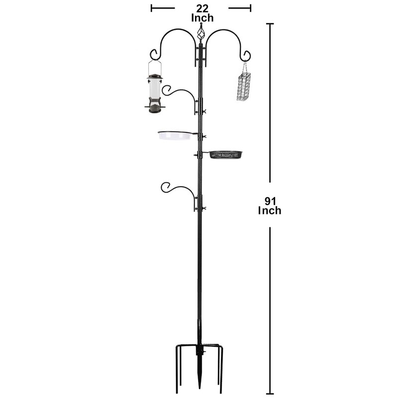ERYTLLY Bird Feeding Station Kit Bird Feeder Pole Wild Bird