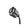 CablesOnline 18in Flat Plug Power Extension Cord/Cable, NEMA 5-15P to