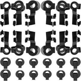 MorningRo 24 PCS Linkage Clip Assortment - Universal Fit Left Right Carburetor Throttle Linkage Rod Retainer Replacement Clips for Car, Truck, Tractor, Lawn Equipment