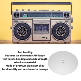 Professional Reel to Reel Recorder Tray Base, Sound Quality, Perfect Replacement, 10in Diameter 1/4 Tape, Aluminum Alloy