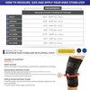OTC Knee Stabilizer, Spiral Stays, Neoprene, Black, 2X-Large