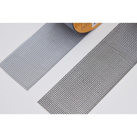 DR.TAPELAB Window Mesh Screen Repair Tape kit, Black, 2inx15FT, Strong Adhesive & Waterproof, Covering up Holes and Tears Instantly, for Window and Screen Door, Fiberglass (Black)