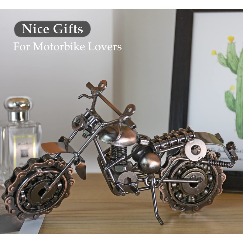 Famgee Creative Retro Metal Crafts Art Motorcycle Model Iron Moto