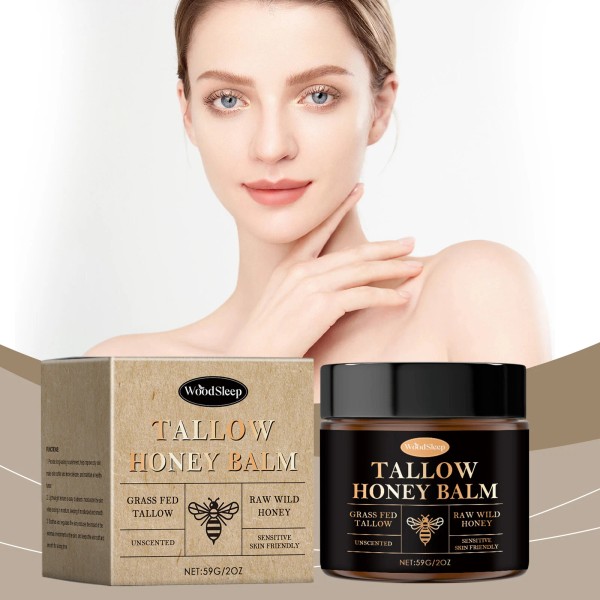 Unbranded Tallow and Honey Balm for Face, Beef Tallow for