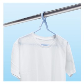 Kokubo Industry New Catch Hangers, Laundry Hangers (Set of 10), Colorful Hangers, Won't Fly, Made in Japan (Anti-Slip, Hook Included, Clip)