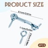 Safety Hook and Eye Latch, 6PCS Stainless Steel Spring Hook
