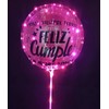 Pink Led Balloons 6set Light up Balloons Clear Bobo Balloons